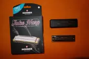 new HOHNER HOHNER JUKE HARP Harmonica Key C w/case Made Germany MS blues country