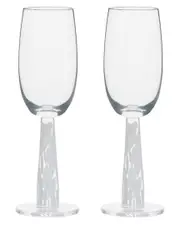 Anton Studio Designs Set of 2 Bjrn Champagne Flutes