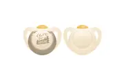 NUK For Nature Latex Natural Rubber 6-18 Months Soother Twin Pack