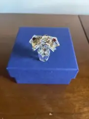 Star Blossoms Swarovski Crystal- Star Flowers In Pot. NIB With COA