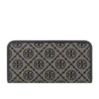 在飛比找momo購物網優惠-【TORY BURCH】T Monogram 緹花薄款釦式對