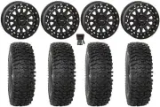 System 3 SB-6 15" Wheels Black (6+1) 33" RC500S Sticky Tires Can-Am Defender