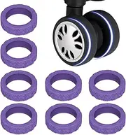 [Generic] Suitcase Wheel Protectors - 8 Wheels Cover Travel Luggage Wheel Sleeve,Wheel Protective Case, No Noise, Suitcase Roller Silicone Silicone Cover Suitcases Luggage Accessories