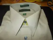 Croft & Barrow Light Tan Dress Shirt 15 1/2