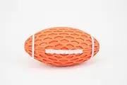 Tough Heavy Duty Squeaky Dog Rubber Sports Rugby Ball - Durable fetch Toy for Dogs - Non Toxic, indestructible fetch balls toys gift - aggressive chewers - Large & Medium Fun Dogs Puppy pets