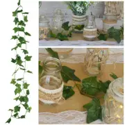 5 x Ivy Leaf Garland - 2.4m 52 Leaves Greenery Artificial Flowers Wedding Party