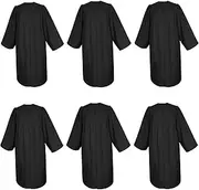 YIIOSS 6Pcs Choir Robes for White Church Pulpit Robe and Pastor Judge Costume Graduation Gown Choir Robe