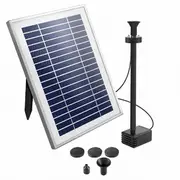 Gardeon Solar Pond Pump with Battery Kit LED Light