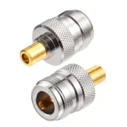 2-Pack N Jack Female to SMB Male Coaxial Adapter for Wireless LAN Devices