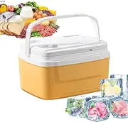Car Cooler – Insulated Box, Portable Chest | 8L Leakproof Ice Storage for Road Trips, Keeps Drinks Cold During Travel Hiking, Campers, Easy Carry Handle Makes Summer Activities, Outdoor A