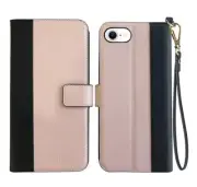 PINZOVENO iPhone SE Wallet PU Leather Folio Rose Gold Case