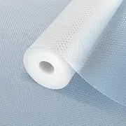 Shelf Liner 45 x 500 cm, Yiaxoyia Non-Slip Oil-Proof Cabinet Paper Drawer Liner for Kitchen Cabinet, Refrigerator, Shelves, Storage, Desks, Washable & Non Adhesive (Dot Pattern)