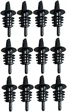 12 Pack PVC Wine Stoppers Pourers Bar Supply Wine Bottle Openers Stoppers Set Smooth Edges Easy to Use