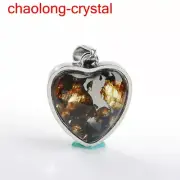 23.75Ct Pallasite Meteorite Pendant Brenham Meteorite Necklace --100