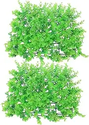 Toyvian 2pcs Lifelike Artificial Grass Wall Panel Decoration Realistic Greenery Backdrop for Weddings Spaces Easy to Assemble Faux Plants Decor for