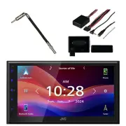 JVC 6.8" Touchscreen Bluetooth Radio, Steering Control Kit, Antenna Adapter