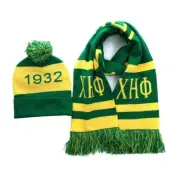 Chi Eta Phi Sorority Scarf & Beanie Set (Combo Set)