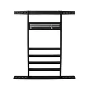 Formula Sports Combi Billard Snooker Pool Wall Mount Cue Rack Black 105x95cm