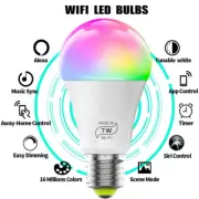 7W RGB Music LED WiFi Smart Light Compatible with Amazon Alexa and Google Assist