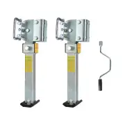 SUNRISE Drop Down Leg Set Steel Base 1000lbs 400mm Caravan stabilizers