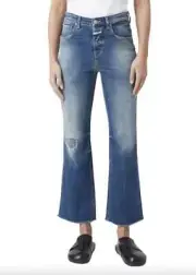 NWT Closed Hi-Sun High-rise Flared Jean Size 26 Dark Blue 2E411