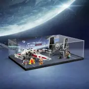 Display Case for 75393 TIE Fighter&X Wing Mashup Premium Acrylic Case with theme