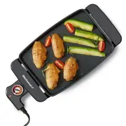 EGR8152 10" x 7" Personal Compact Griddle, Cool-touch Handles Non-Stick Surfa...