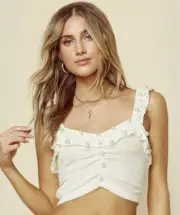 For Love and Lemons Pearl Crop Top BNWT XS