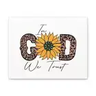 Psalm 9:10 In God Yellow Flower Christian Wall Art Bible Verse