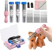 Felt Needle Kit, Beginner Wool Felting Tools Set, Craft Doll Making Tools, Needle Felting Supplies for Felting Beginners Enthusiasts
