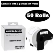 50ROLLS 62mmx100mm Shipping Label 2-3/7" x 4" For Brother QL-500 QL-800 QL-710W