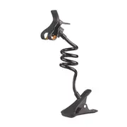 Adjustable Gooseneck Phone Holder 360�� Rotating Clip Mount for 6.3" Devices-Black