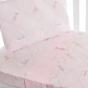 Babyhood Amani Bebe Ballerina Princess Cradle Sheet, Pink, 3 Count
