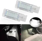 Szwaldaper LED Footwell Light Luggage Compartment Glove Box Lamps, for Seat, Ateca Alhambra, for Skoda, for Superb Rapid, for VW, for Passat, B6 B7, for Golf, 5 6, for Caddy, LED Footwell Lamps(2