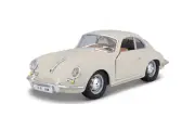 1961 PORSCHE 356B COUPE IVORY 1/24 DIECAST CAR BBURAGO 22079IV
