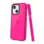 Neon Case 6.1 Inches Shockproof Bumper Protective for iPhone 13 Hot Pink