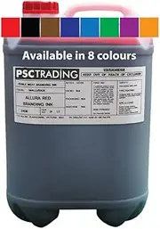Meat Branding Ink for Food Industry Quick Drying and Permanent Ink Formulated Using Certified substances in 8 Colors (5 Litter) (Brown)