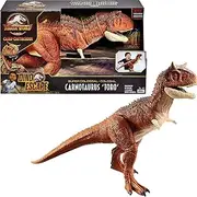 Jurassic World Colossal Carnotaurus Toro Dinosaur Action Figure Camp Cretaceous with Stomach-Release Feature, 36-in/91-cm Long, Realistic Sculpting, Kid Gift Age 4 Years & Up