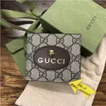 GUCCI 古馳 對折短夾 八卡 皮夾 錢包 NEO GG SUPREME 虎頭 473954