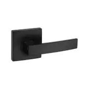 Gainsborough Matt Black Neue Series Square Rose Angular Passage Leverset