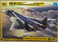 在飛比找露天拍賣優惠-Zvezda 1/72 俄國最先進第五代戰鬥機 SU-57 