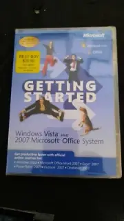 Microsoft Windows Vista Getting Started Brand New Sealed Office System Outlook