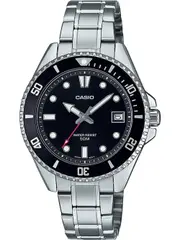 Casio Collection MDV-10D-1A1VEF Black Dial Grey Stainless Steel Mens Watch