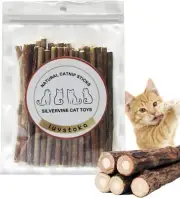 Silvervine Sticks for Cats, 30PCS Chew Toys for Kittens and Adults