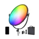 18" RGB LED Round Video Light with APP Control, 70W Large Ring Light Kit, 250...