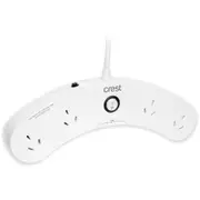 Crest Desktop Power Board USB Curved