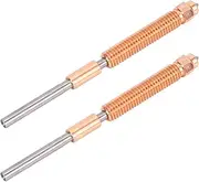 2 Pcs Quick Swap Nozzle for K2 PLUS 3D Printer, Versatile Quick Swap Nozzle with Smooth Inner Wall, Ti Alloy Heat Break Hardened Steel CrZrCu All Metal Integrated Nozzle (0.2mm)
