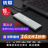 在飛比找樂天市場購物網優惠-m2nvme固態硬盤盒子轉usb3.1gen2typec外接