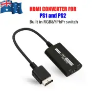 PS1 PS2 to HDMI Adapter Converter RGB YPbPr to HDMI for PlayStation 1 PSX PS2