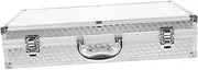 FUNOMOCYA Aluminum Briefcase for Wireless Microphones Microphone Storage Box Ktv Mic Case